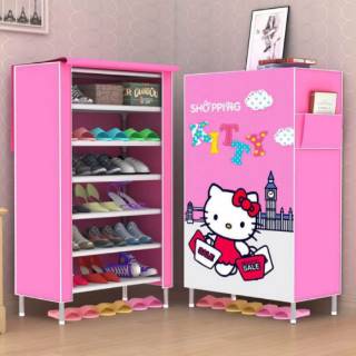 Gracia LEMARI  RAK SEPATU  HELLO  KITTY  Shopee Indonesia