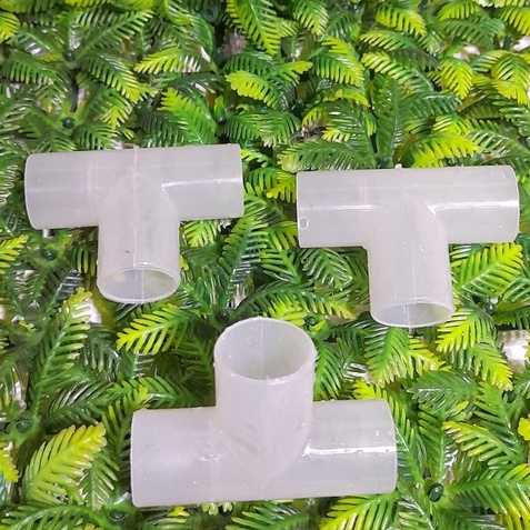 T PIPA KONEKTOR / SAMBUNGAN PIPA T PIPA BENING AQUARIUM