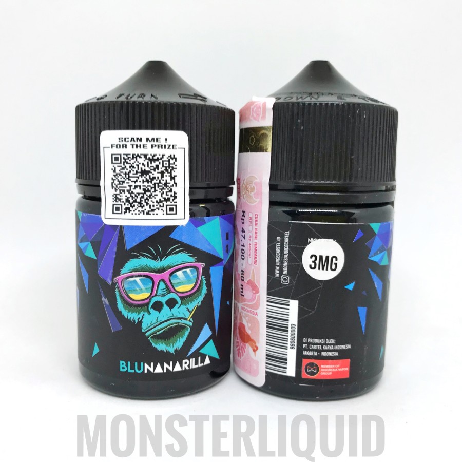 BLUNANARILLA BLUEBERRY BANANA 60ML 3MG BY JUICE CARTEL