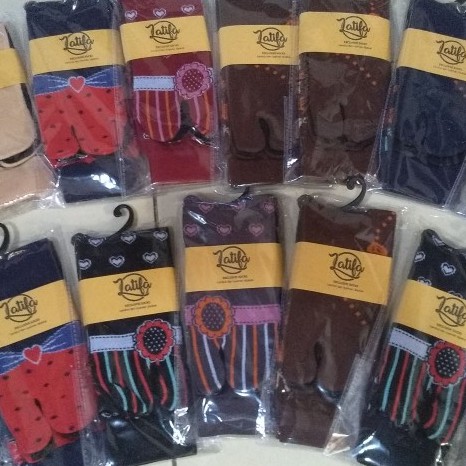 Kaos Kaki Jempol Muslimah Motif  Warna Coklat Bahan Nilon