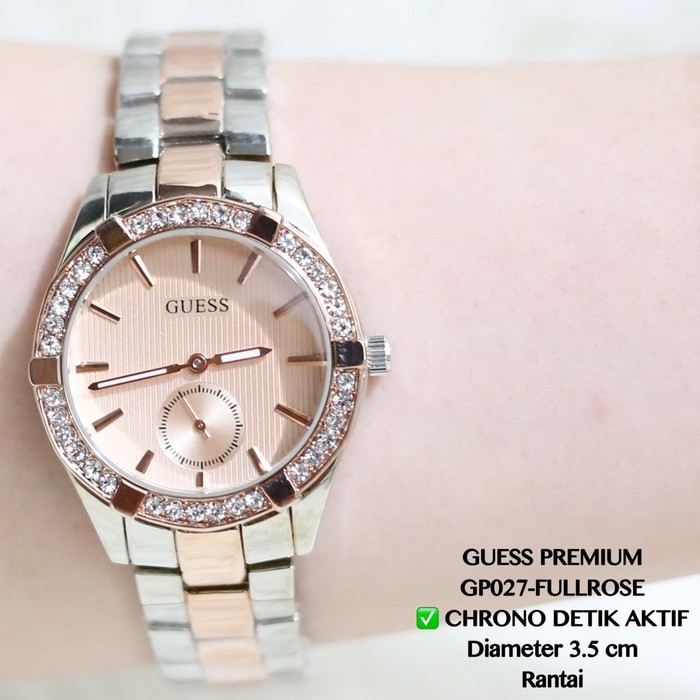 Promo JAM TANGAN MURAH WANITA GUESS SWAROVSKI DIAMOND PREMIUM SUPPLIER BONIA Berkualitas
