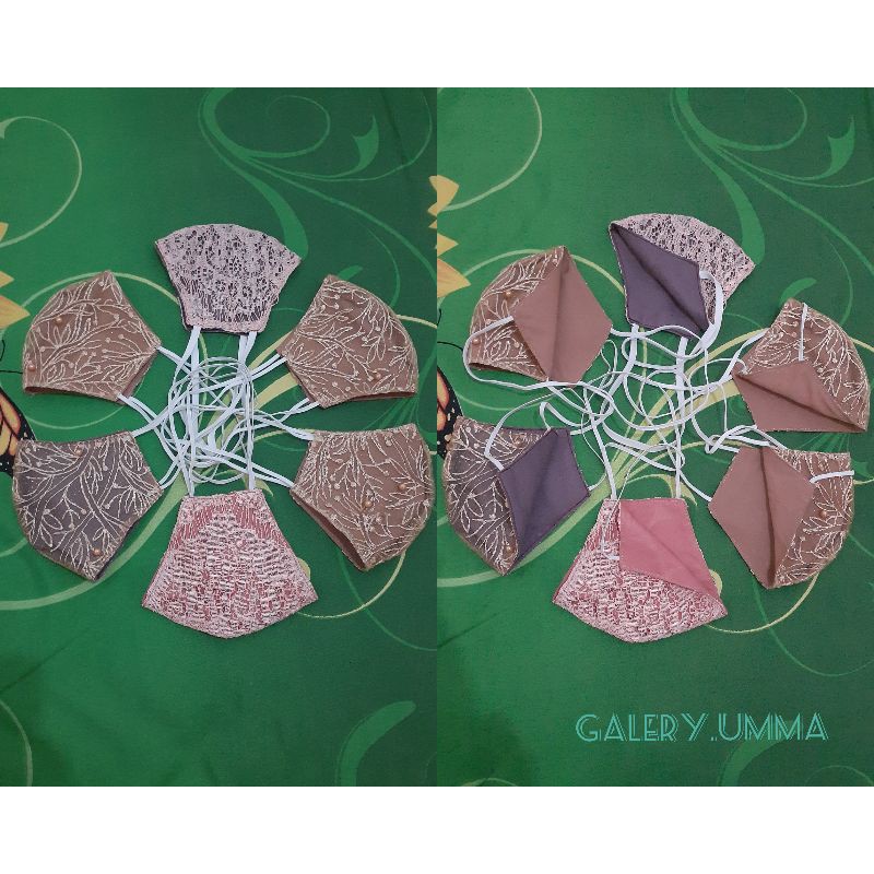 masker kain. masker brokat. masker karet. masker hijab non hijab masker murah