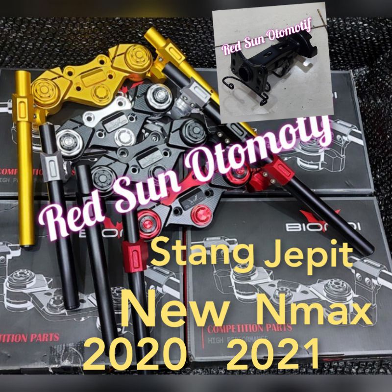 Stang Jepit BIONDI Mode Black Diamond All New Nmax 2020 2021 2022 2023  CNC