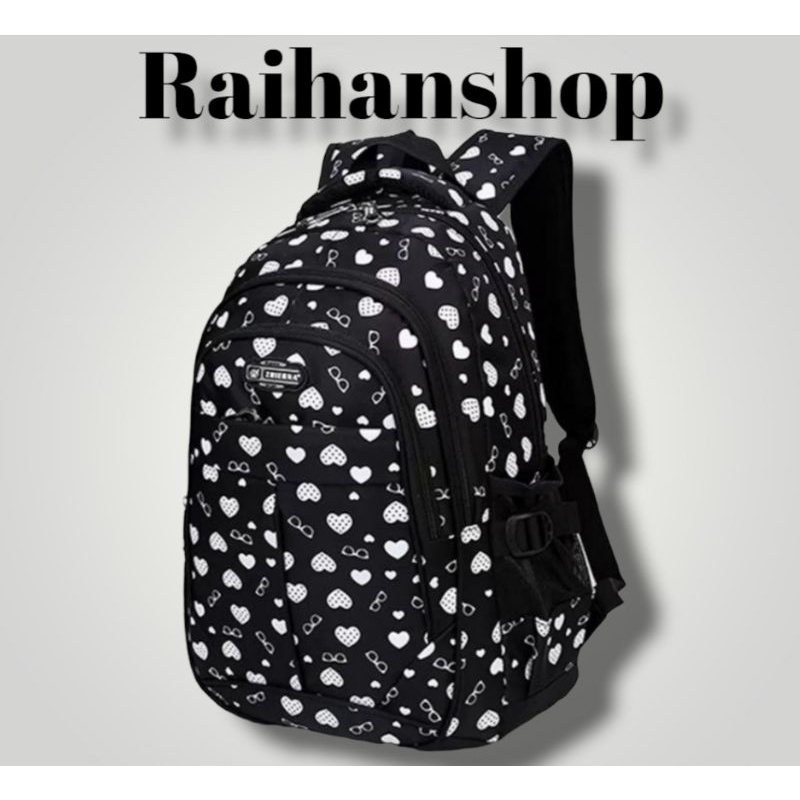 tas ransel sekolah motif love tas gendong karakter love-3