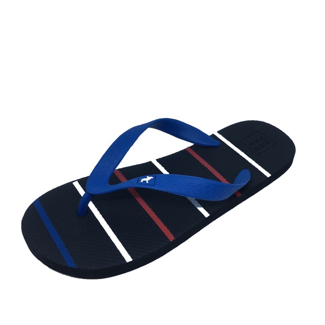 Panama pria black blue / sandal jepit cowok / sadal jepit pria sandal karet