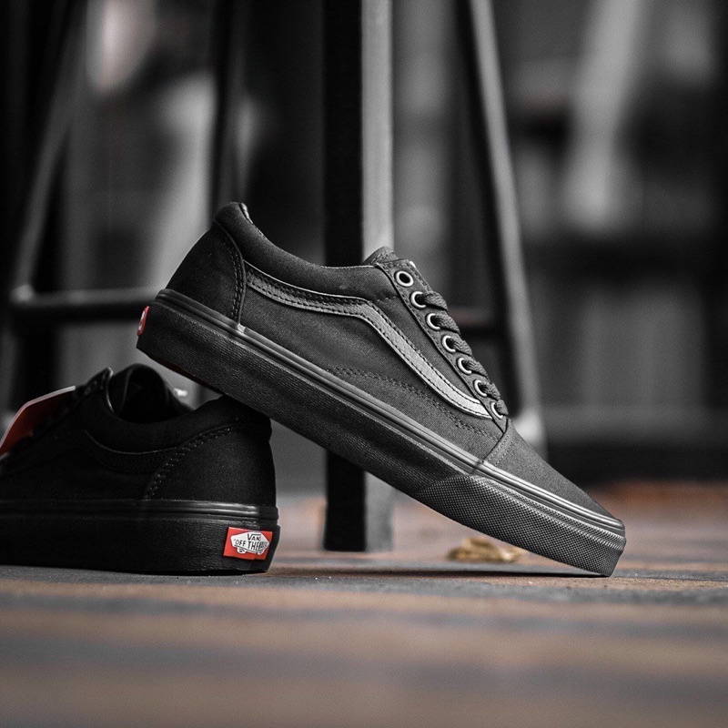 VANS OLDSKOOL CLASSIC BLACK BLACK ORIGINAL 100% ( Global )