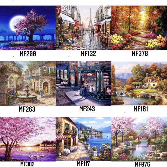 

[LULU] PAINTING NUMBER 40x50 / PAINT BY NUMBERS DIY CANVAS HOME DECOR - MF200