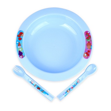 Lusty Bunny Feeding Set / piring bayi sendok dan garpu LB-1358