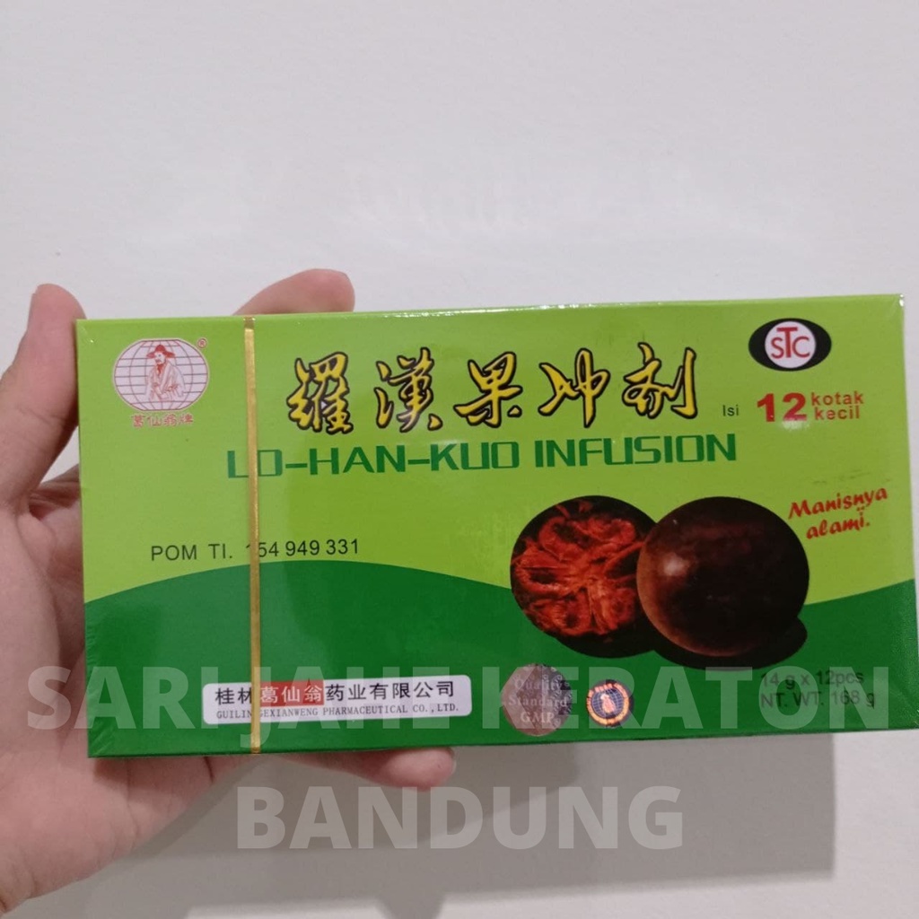 LO HAN KUO INFUSION ISI 12 KOTAK KECIL STC ORIGINAL ED PANJANG