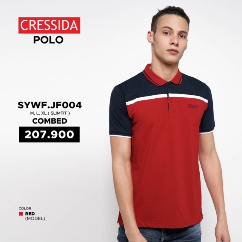 Kaos pria polo Cressida original Kaos Cresida Baju Kaos kerah pria Cressida SYWF.JF004