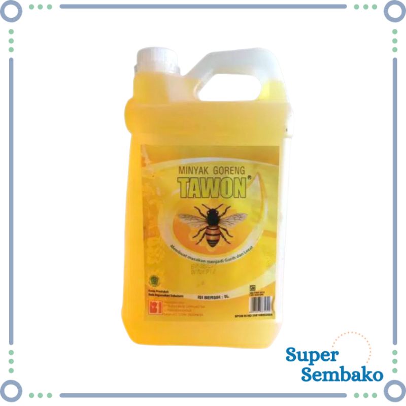 MINYAK GORENG KELAPA SAWIT TAWON 5 LITER / 5L / 5LITER MAKASSAR HIGIENIS MURAH