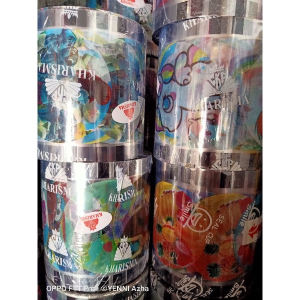 Plastik Lid Cup Sealer ±1000 Lid Sealer Cup motif 1000cup / tutup gelas plastik / seal cup motif