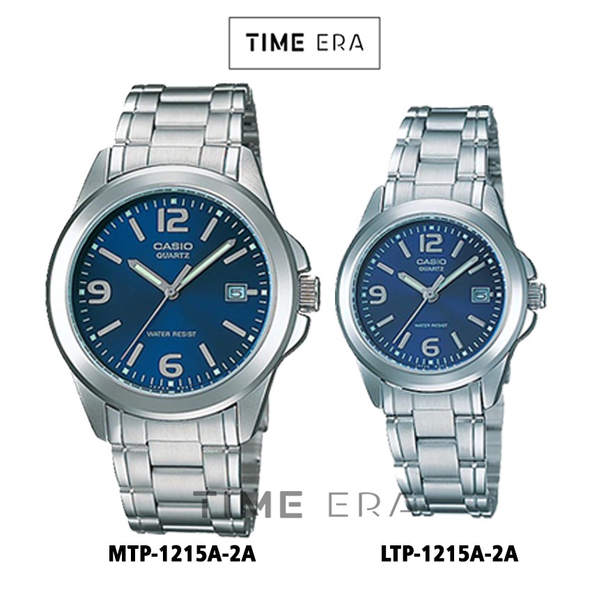 Casio Original MTP-1215A-2A / LTP-1215A-2A Jam Tangan Couple Stainless