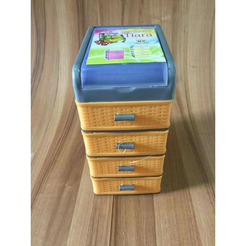 Laci Susun 4 Kecil / Laci Mini / Mini Container / Laci Plastik / Lemari / Tempat Obat / Laci Kecil