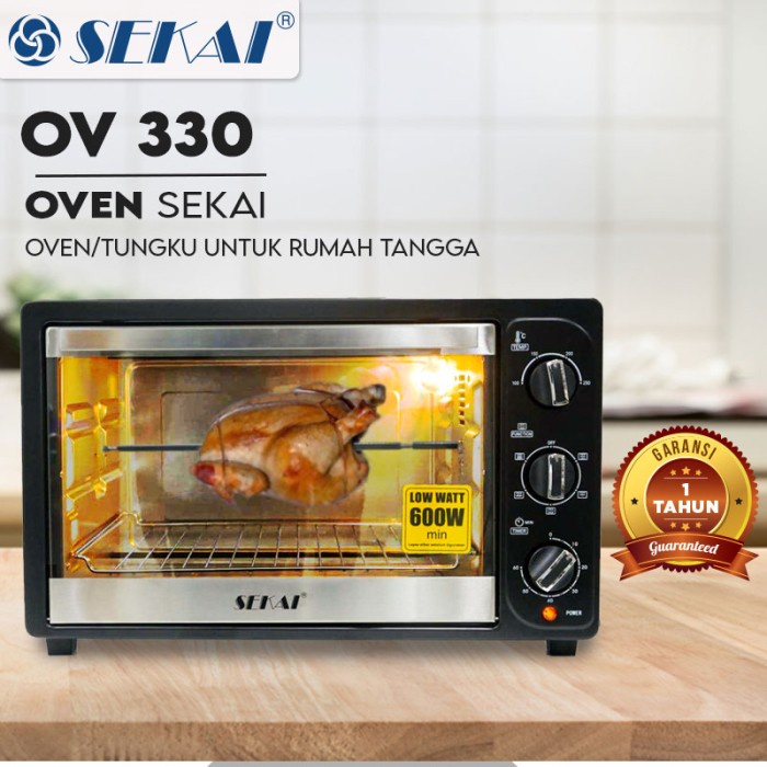 SEKAI Electric Oven 33 Liter OV330 Oven Listrik Rotiserie OV-330