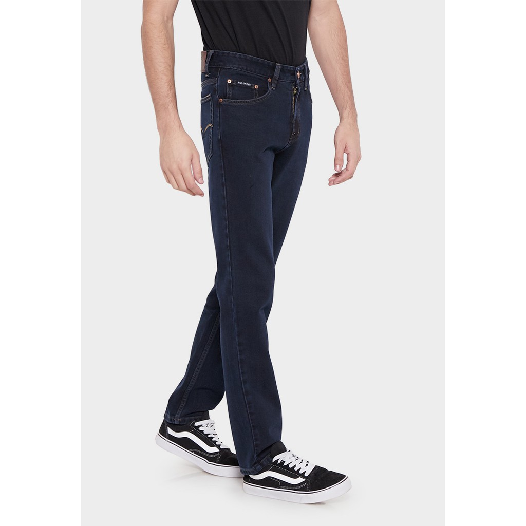 JBBoss Celana Panjang Jeans Alfa Cotton Jeans Regular Fit (Dark Blue) / Ramayana Jatinegara