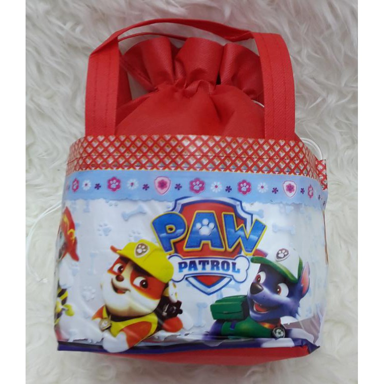 

Tas Serut Spunbond / Goodie Bag / Tas Souvenir Ultah Anak Paw Patrol