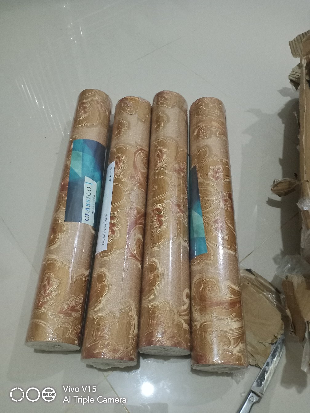 Wallpaper Dinding Klasik Gold Emas Eropa Style Luxury