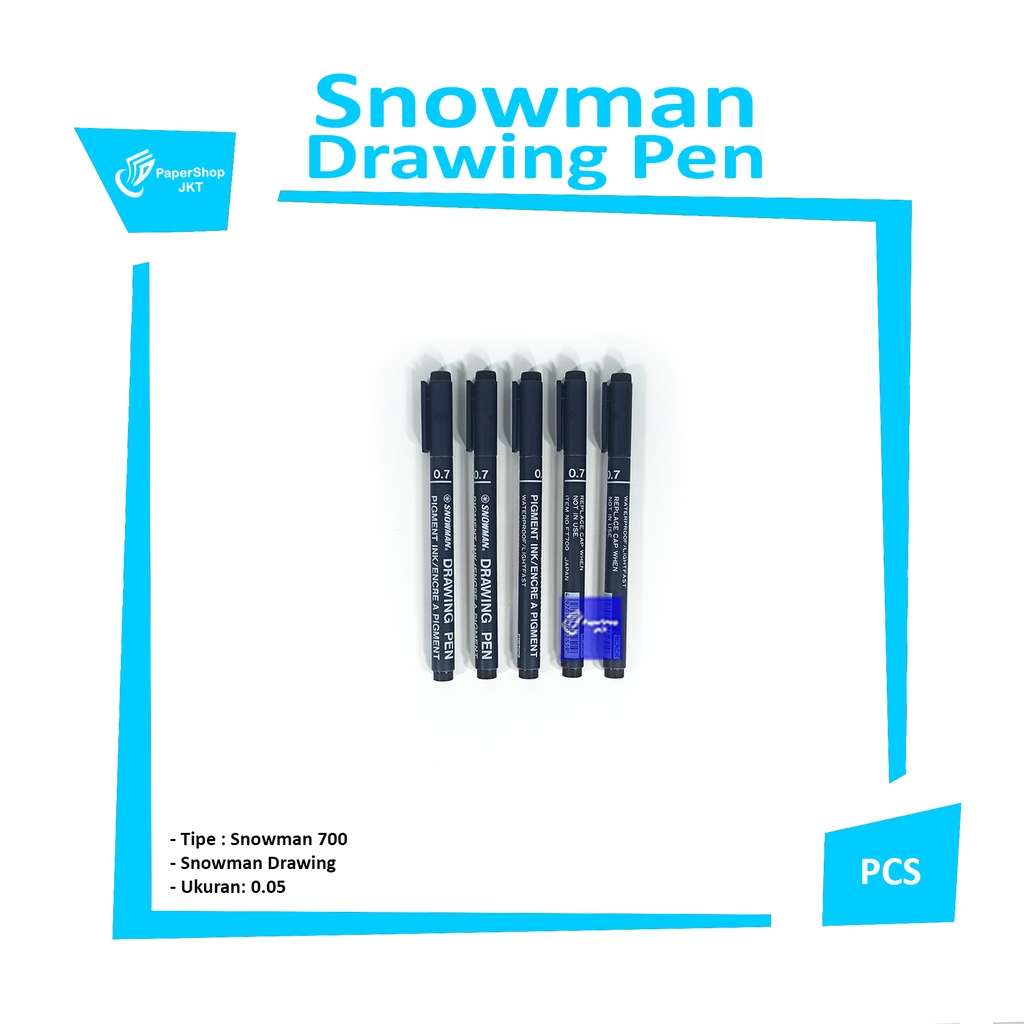 

SNOWMAN - Drawing Pen 700 Hitam 0.5 - Pcs