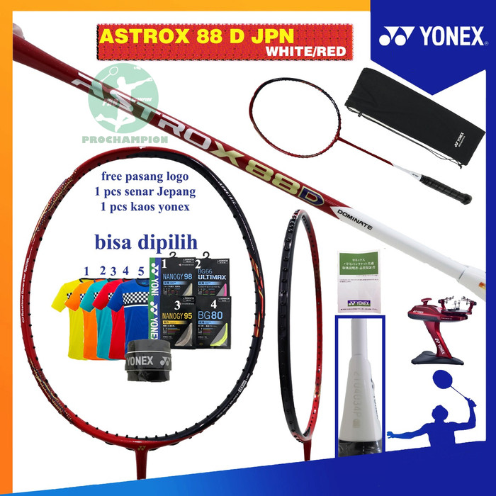 JAPAN RAKET BADMINTON YONEX ASTROX 88 88S 88D JP NEW JEPANG ORIGINAL - ASTROX 88 D, 4U