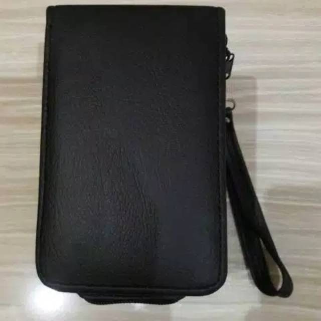 Tas Cincin Batu Akik Kecil 3 Slot Dompet Cincin Batu Akik Kecil Black