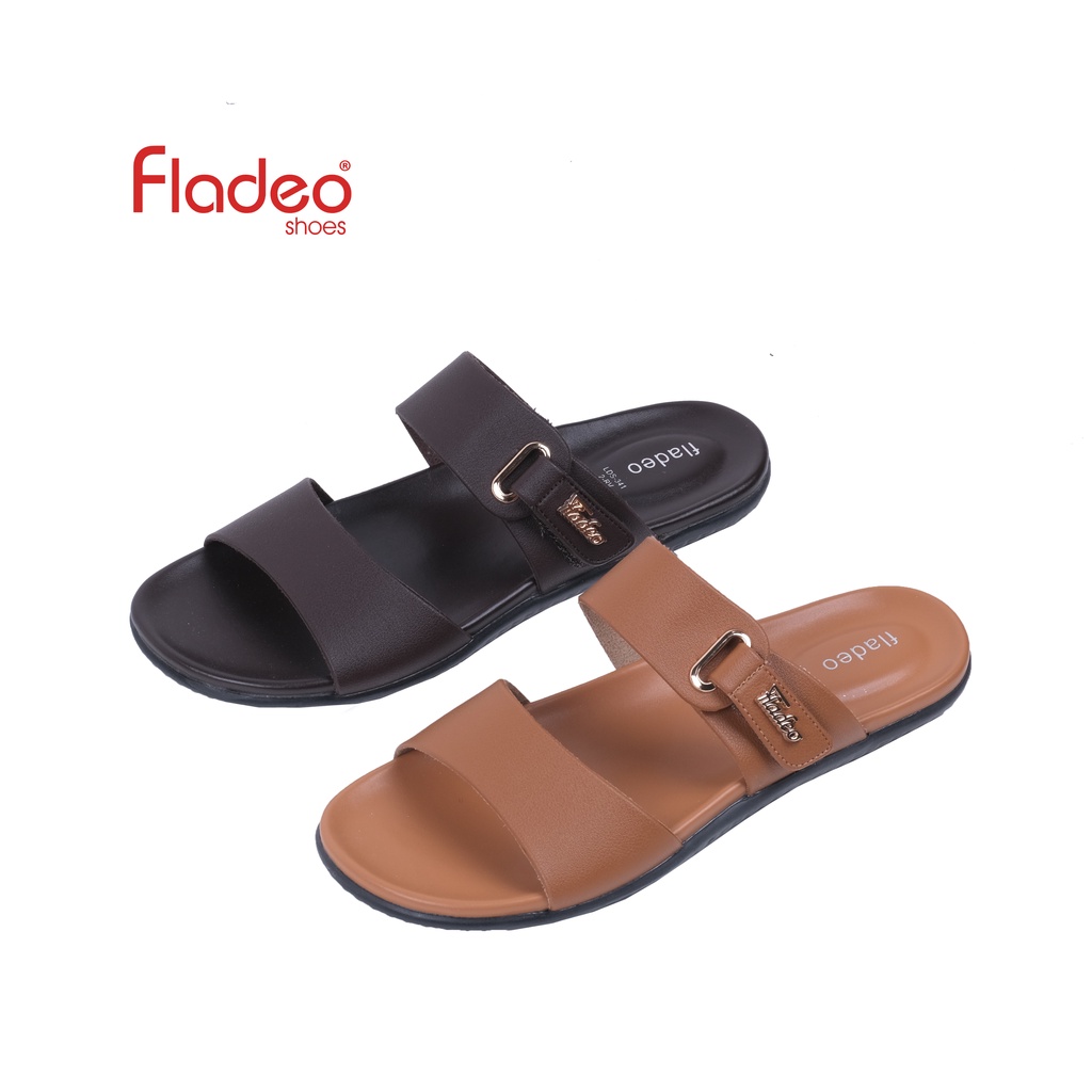 Fladeo A21/LDS341-2RV/ Sandal Teplek Slide Wanita [ Flat SLippers ]