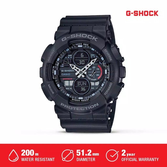 Casio G-shock GA-140-1A1 / gshock ga140 1a1 Original Garansi