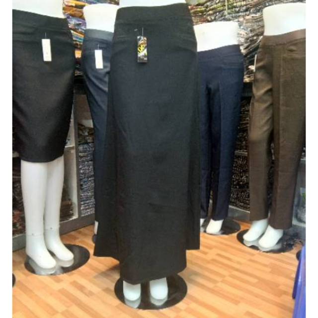 Rok murah rok kantor murah rok bahan pinggang karet murah merk SFA size M - XXL