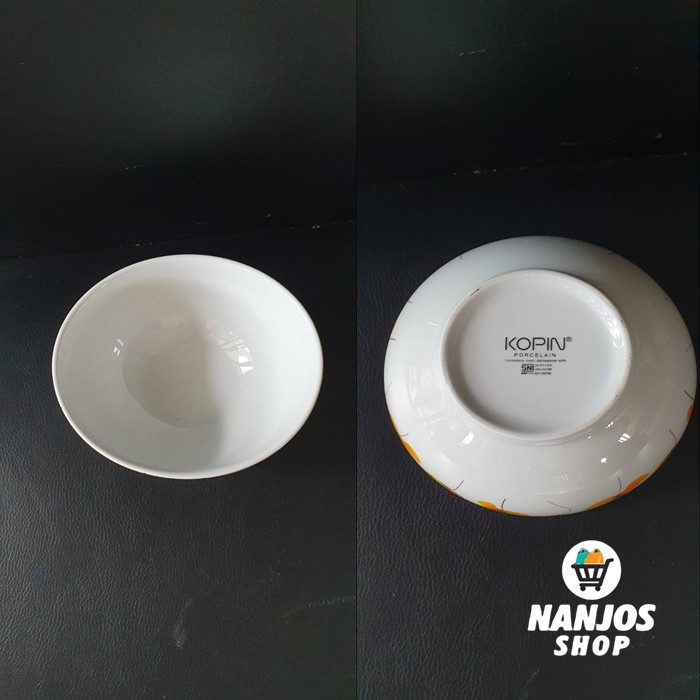 Kopin Mangkuk / Mangkok Keramik Porcelain Bowl Mimossa Kpq 4rb 4 Inci