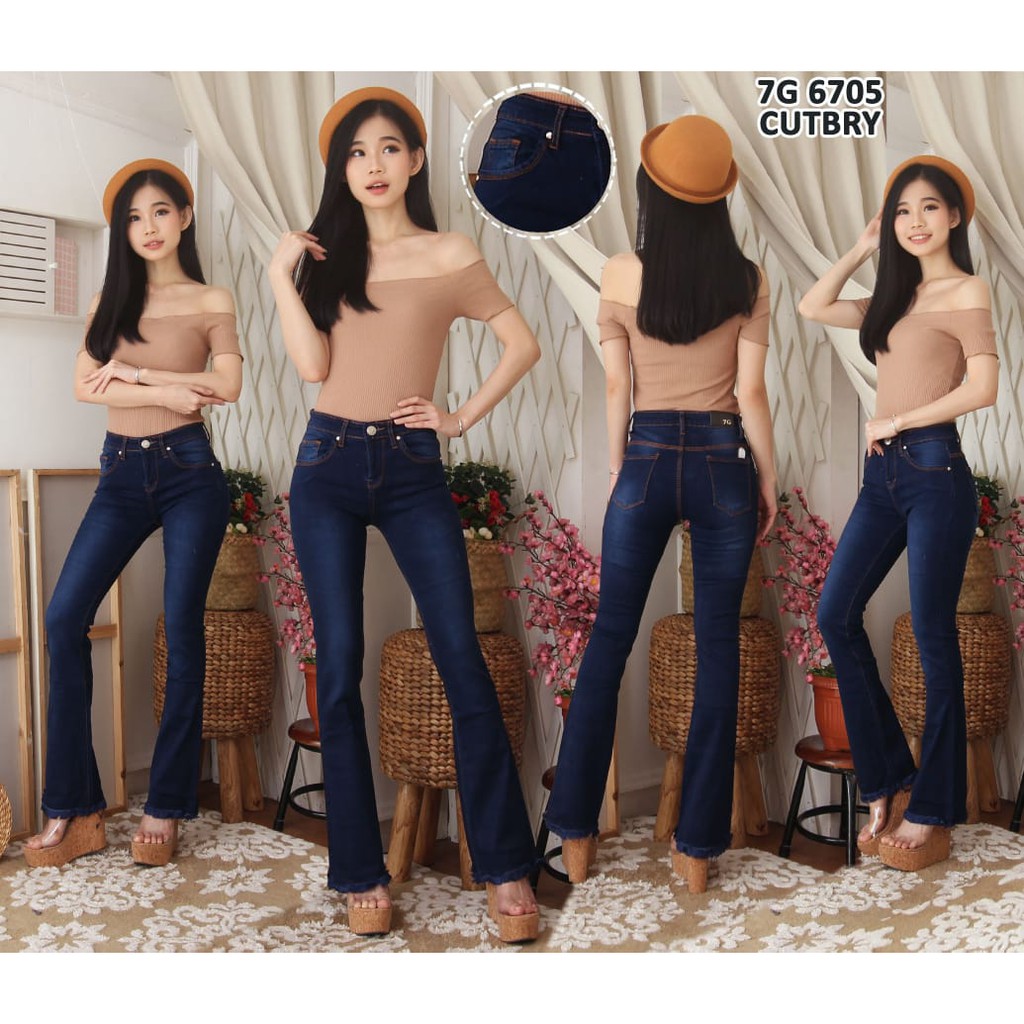 7C-G CELANA JEANS PREMIUM CUTBRAY /BOOTCUT JEANS / BIG SIZE /5 VARIANT COLOUR /27 - 34