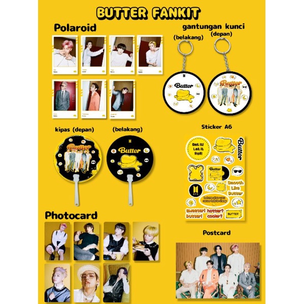 BTS Butter fankit | stiker | murah