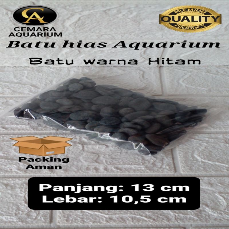 Batu hias aquarium/ batu warna hitam/ hiasan aquarium/ aquarium