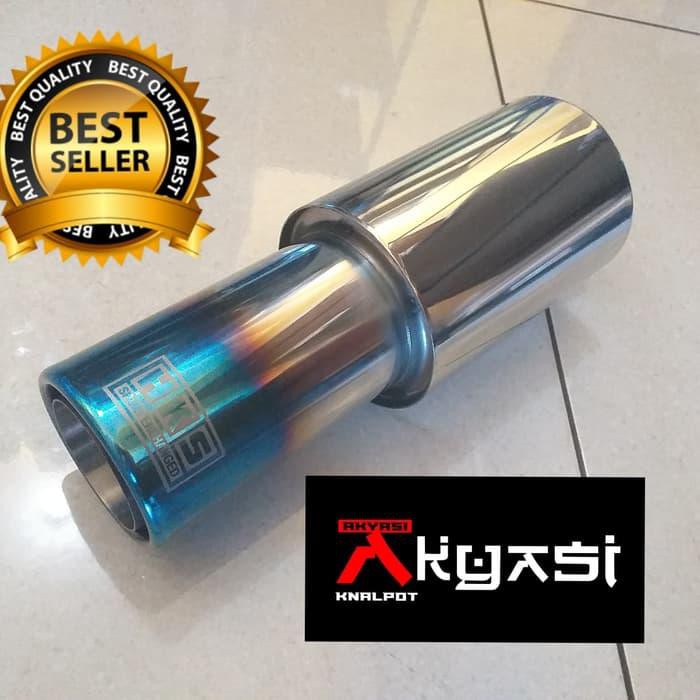 Knalpot Mobil HKS Double Pipe BurnTip Muffler Turbo Jazz Xenia Avanza