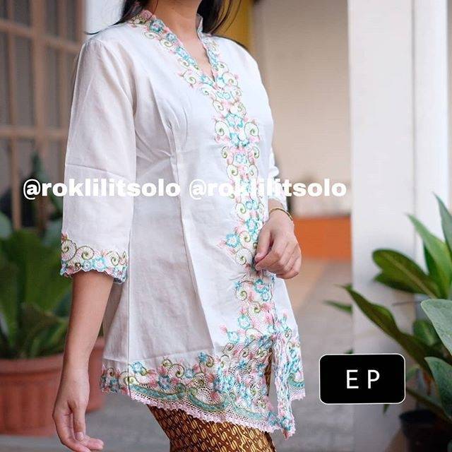 kebaya katun bordir / kebaya encim