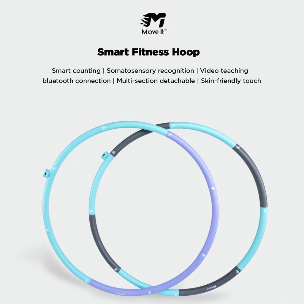 AKN88 - MOVE IT - SPIN Smart Detachable Hula Hoop Fitness Circle - Hulahup