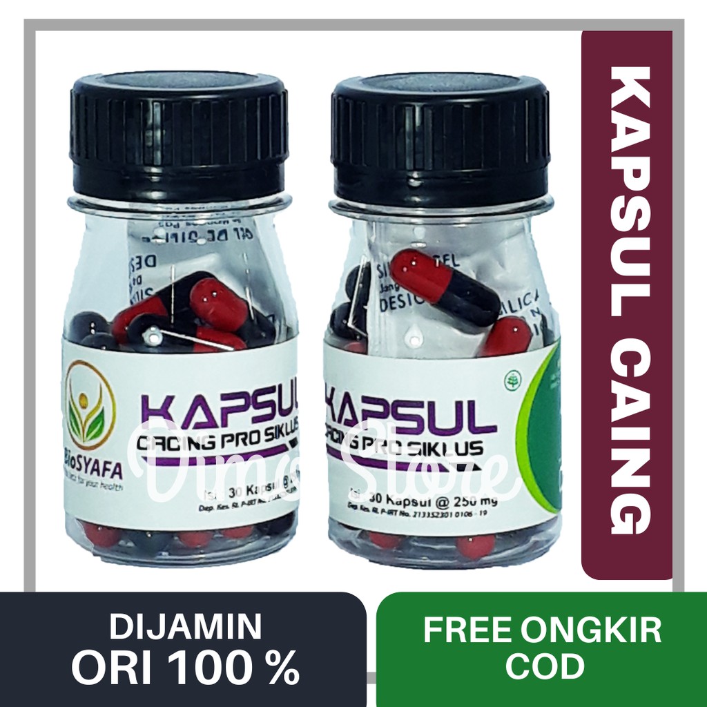 KAPSUL CACING KAPCING BIOSYAFA PROBIOTIK SIKLUS 30 KAPSUL