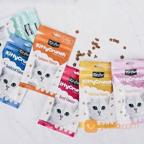 Kit Cat Kitty Crunch 60Gram - Snack Kucing/Jajanan kering