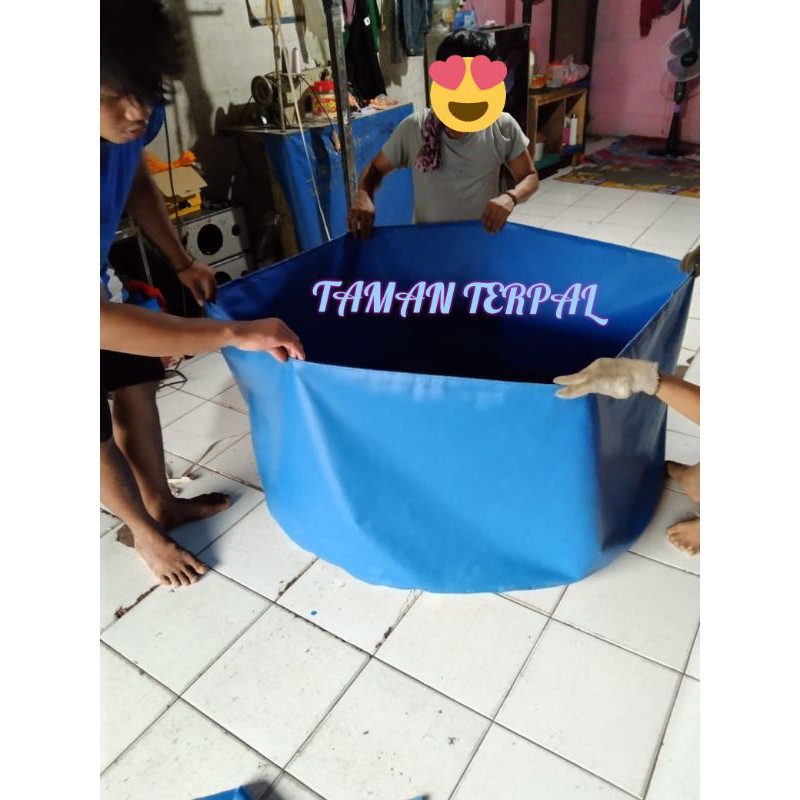 TERPAL KOLAM IKAN BULAT D60cm T35cm ORCHID/KOLAM BUNDAR/KOLAM IKAN/TERPAL ORCHID/KOLAM BULAT