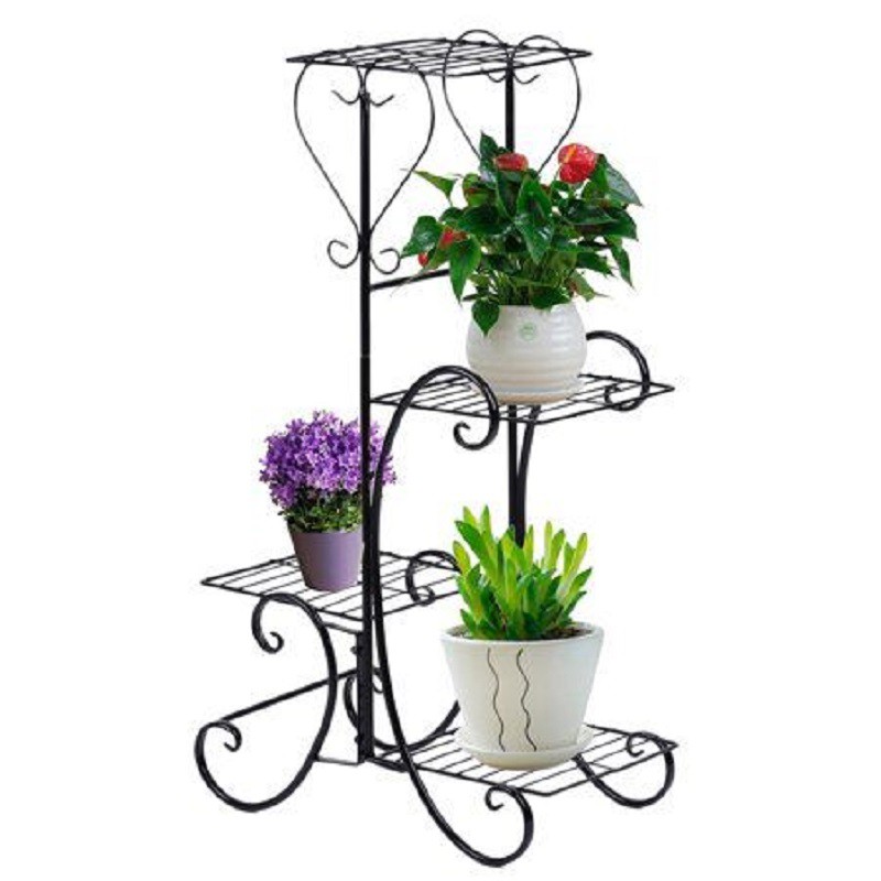 Rak Bunga Besi Rak Tanaman Rak Buku Rak Pot Bunga Multifungsi Tempat Penyimpanan