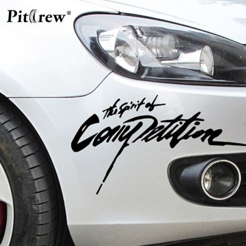 stiker mobil the spirit of competition cutting sticker