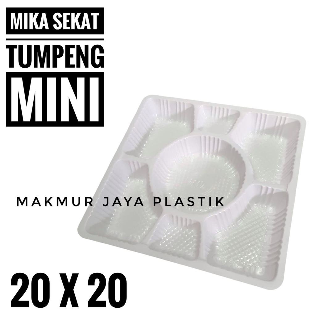 [ MIKA SEKAT BULAT 20 - 50 PC ] MIKA SEKAT NASI DAN LAUK TUMPENG MINI