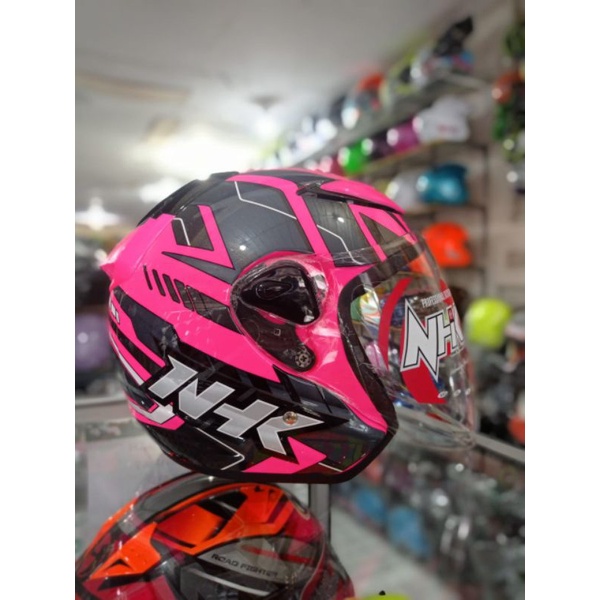 HELM NHK R6 PATROL PINK STABILO ORIGINAL