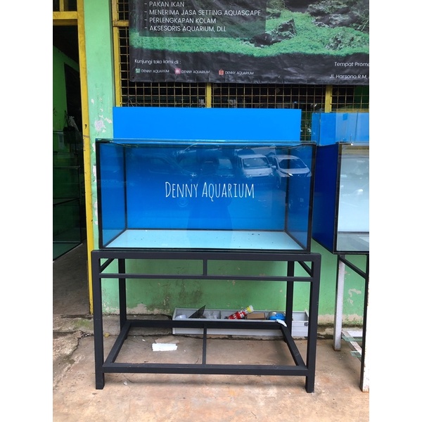AQUARIUM KACA UKURAN 100x50x50cm SET KACA 8 mm FULL
