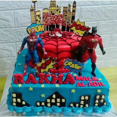 

kue ulang tahun spiderman / kue ultah anak murah/kue ultah anak karakter