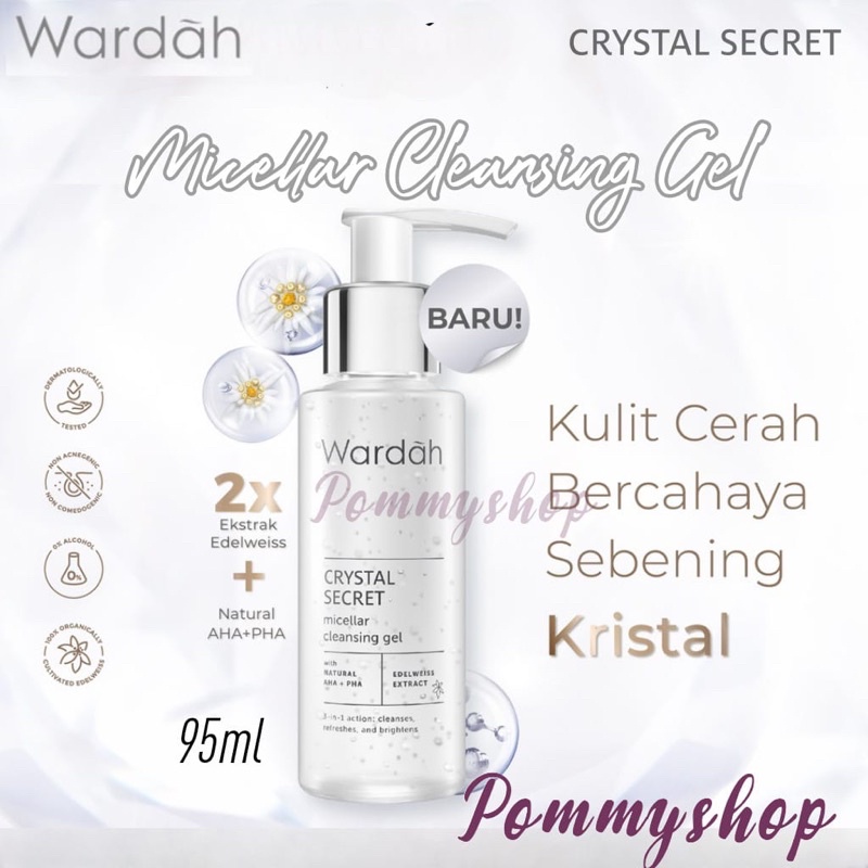 Wardah Crystal Secret Micellar Cleansing Gel 95ml