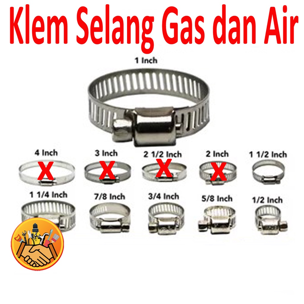 Jual Stainless Klem Selang Gas Dan Air Hose Clamp