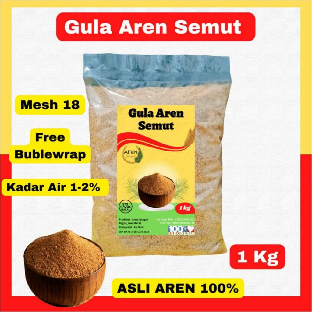 

Gula Aren Semut Organik 1 kg Gula Bubuk Gula Aren Asli Palm Sugar Premium Kualitas Ekspor