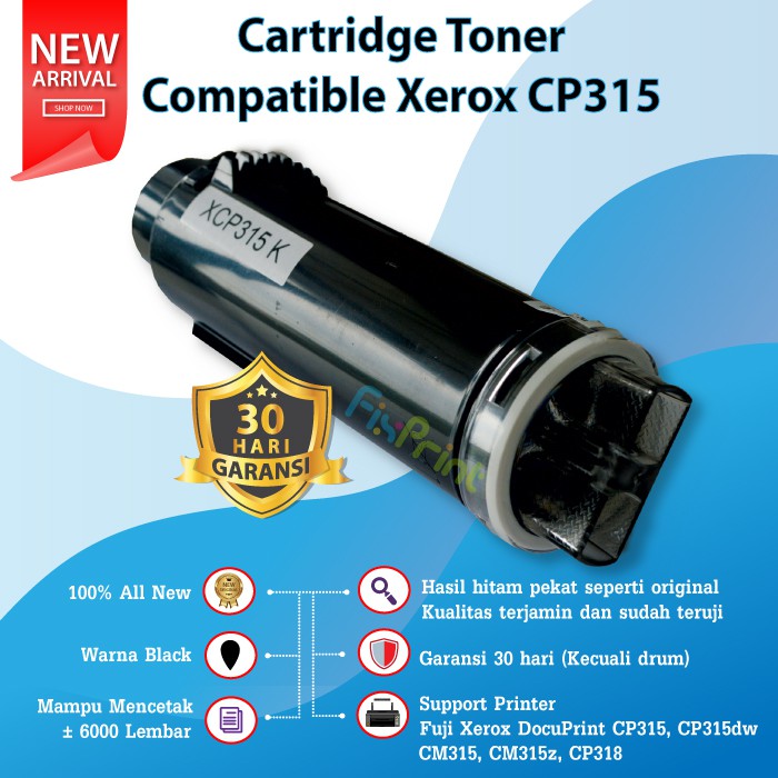 Cartridge Toner Compatible Printer Fuj iXerox CP315 CP318 CP315dw CM315z Universal Toner CP 315 318