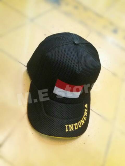 Topi logo bendera/topi logo indonesia