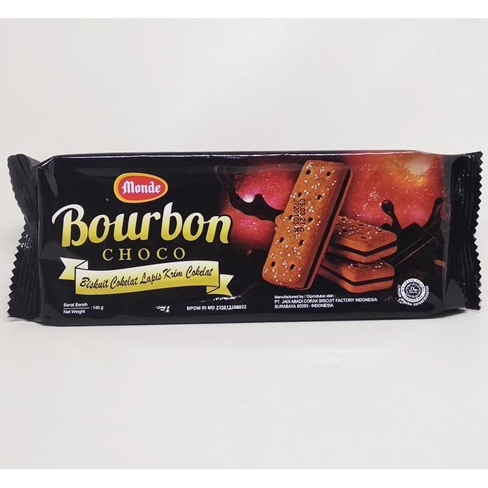 

MONDE BOURBON CHOCO 140 GR / BISKUIT COKELAT LAPIS KRIM COKELAT